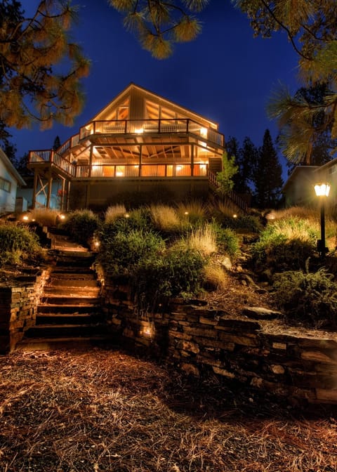 Night view from lake.