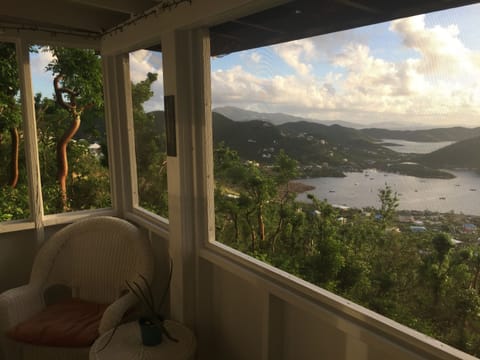 View from the screened-in porch