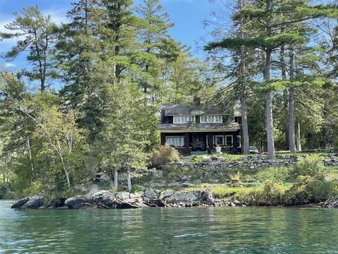 View of the house from the Lake (house faces West)