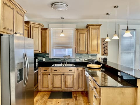 FULLY EQUIPPED KITCHEN.  STOCKED WITH EVERYTHING FOR FAMILY COOKING.