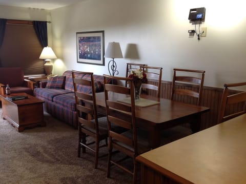 Dining and Living Room with sleeper sofa