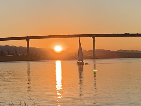 Coronado Bay and Bridge at sunrise-- a 5 min walk from the house