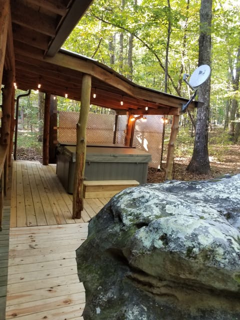 Side Entrance & Hot Tub