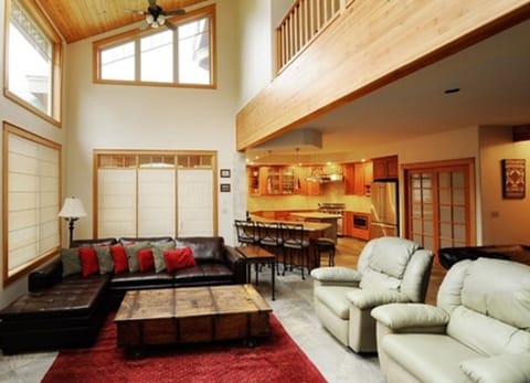 Great room / Living room with view in to Kitchen