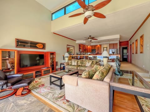 Living room view to kitchen.