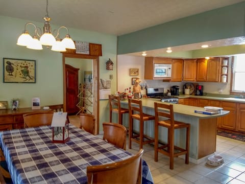 Our kitchen is large and well-appointed