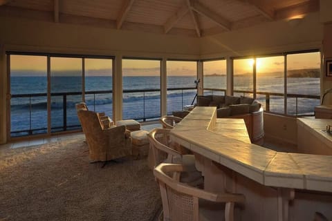 gorgeous sunset seen from upstairs living room April, 2017