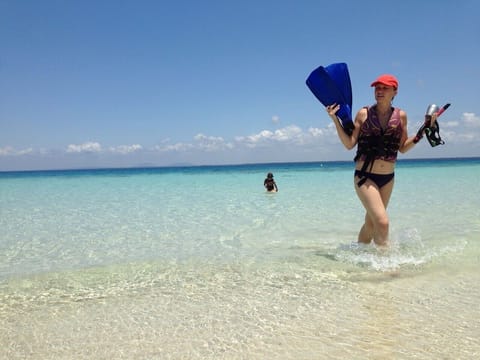 Enjoy the clear turquoise waters