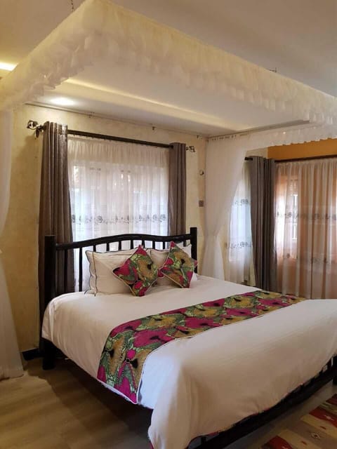 Master bedroom with net Canopy to keep mosquitoes at bay