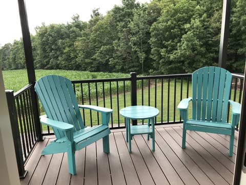 Deck with awesome views