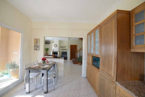 Margarita's Home Magoulades dining table in the kitchen
