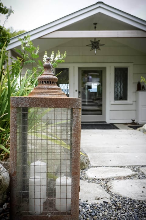 The entrance to Bluff House.
