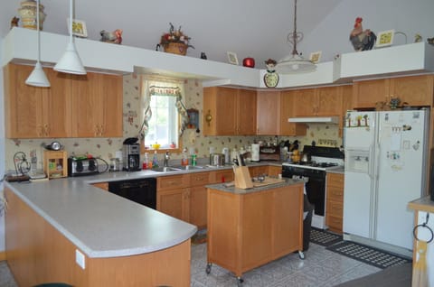 Fully stocked kitchen