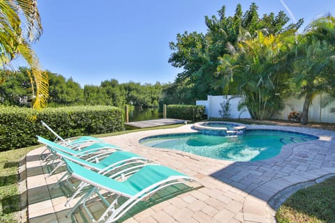 Pool and Spa overlooking Spring Lake