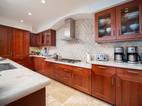 Fully Equipped Gourmet-Style Kitchen with Bar Seating | Solara Luxe Pool...