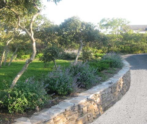 Winding shell driveway past walled garden to 'Incandescence'-your private estate