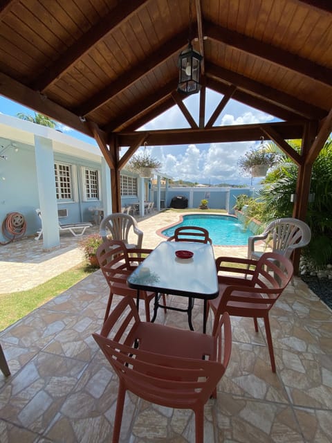 Back yard pool area 