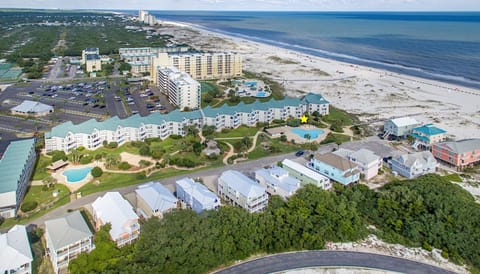 1st floor unit as shown by the gold star - so close to the beach!