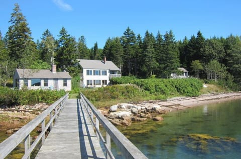3 of the 5 cabins from the dock.  