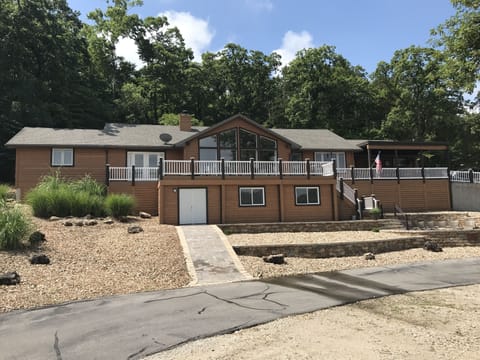 Front of house.  Notice the great deck and fire pit area on the left