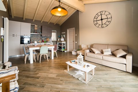 Living room and kitchen