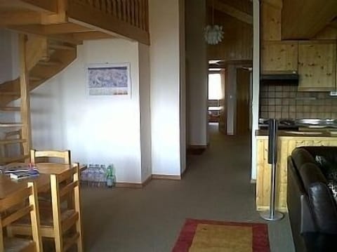 Open plan view of apartment