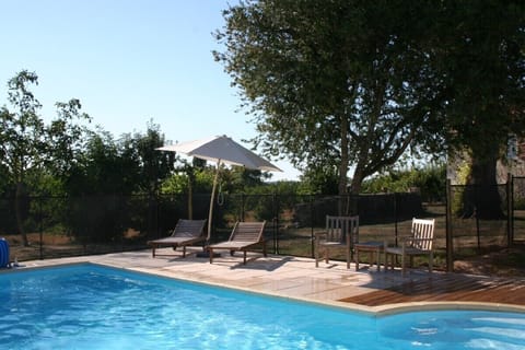 Hot sunny days by the pool