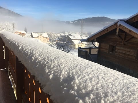Snow on the balcony