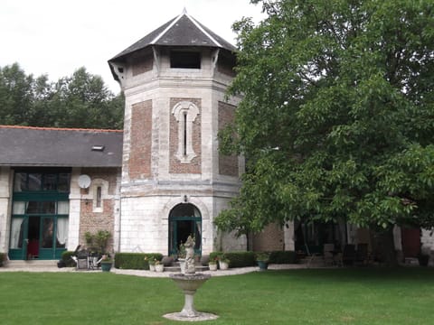 The pigeonnaire as part of a collection of historic houses, now the owners home.