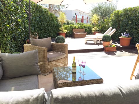 Terrace and deck