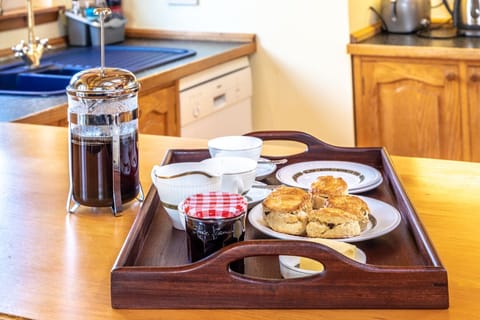 Tuck into home-made fare - baking and jams.