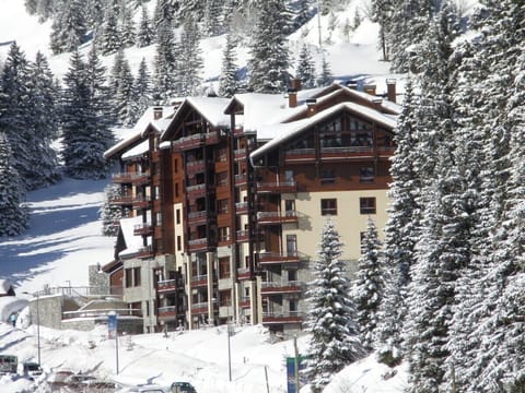 Our flat is on the corner facing down the slope