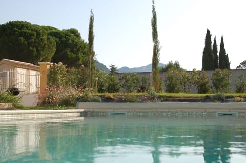 View of Dentelles de Montmirail and Ventoux