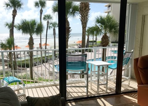 View of the pools and ocean from your unit