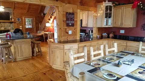 Dining room looking into living room