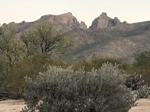 North view from the casita porch, famous Thimble Peak.