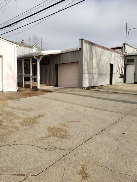 Exterior to show parking and location of front door.