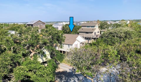 The house looking toward the intracoastal waterway