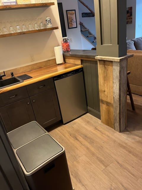 Wet Bar and refrigerator