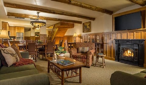 Full kitchen, living and dining area . Bathroom with shower on first level 