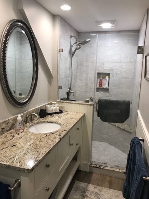 master bath renovated in 2018