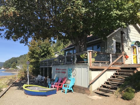 An old sail boat makes a perfect sand box!
