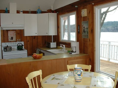 Kitchen and eating area.
