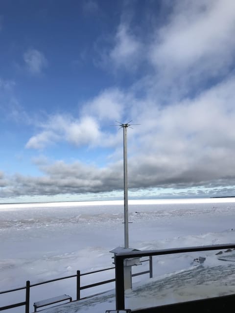 Beautiful winter lakeside