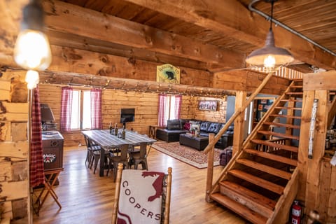 Our open floor plan and oversized furniture allow your group to gather.