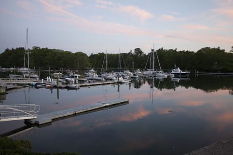 Watching the sunset from our back deck