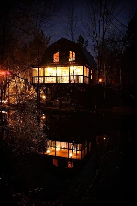 Cabin at night !!!