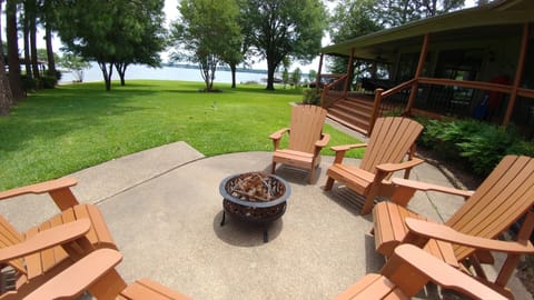 Massive backyard with over 140' of waterfront access