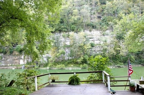 Our deck overlooking the Kentucky River, a perfect spot for an intimate wedding.