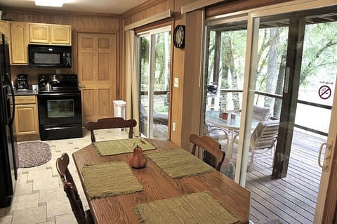 2nd Floor Suite dining area view of the deck